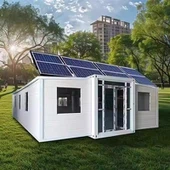 Utbyggbart containerhus med solenergi